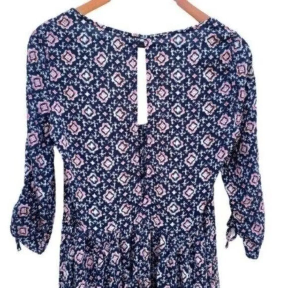 Hollister Y2K Floral Prairie Button Front Mini Dress Size Medium - Image 12