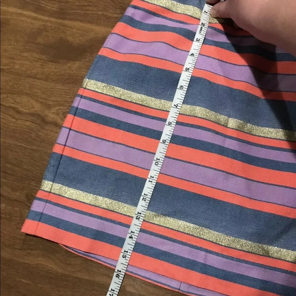 J. Crew Short Striped Skirt Size 00 Stripes - Image 7
