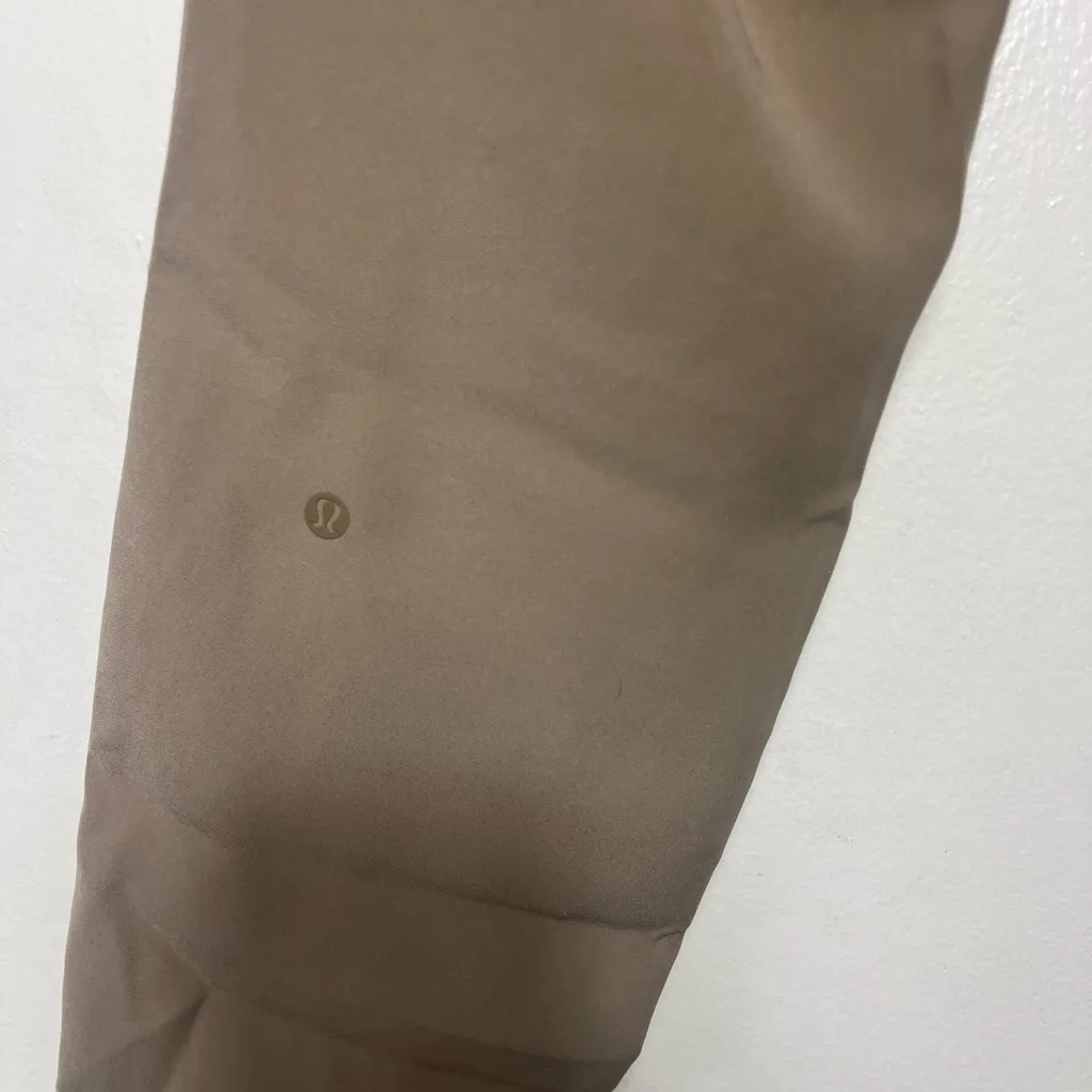 Lululemon Womens  In High Rise Tan Stretch Fit Pants Drawstring - Image 5