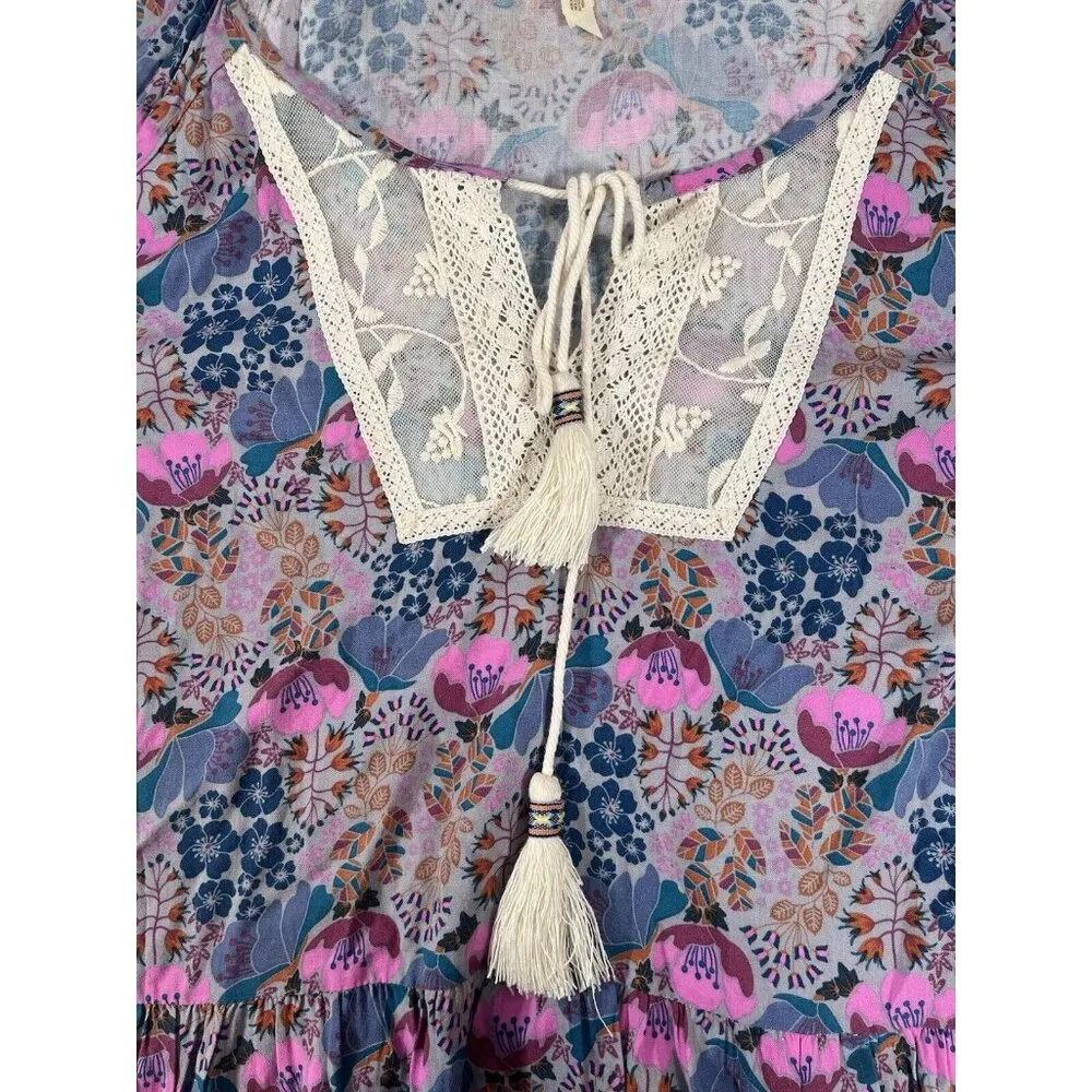 Matilda Jane Make Believe Sew Perfect Top Blouse Sz L Peasant Boho Cottagecore - Image 6