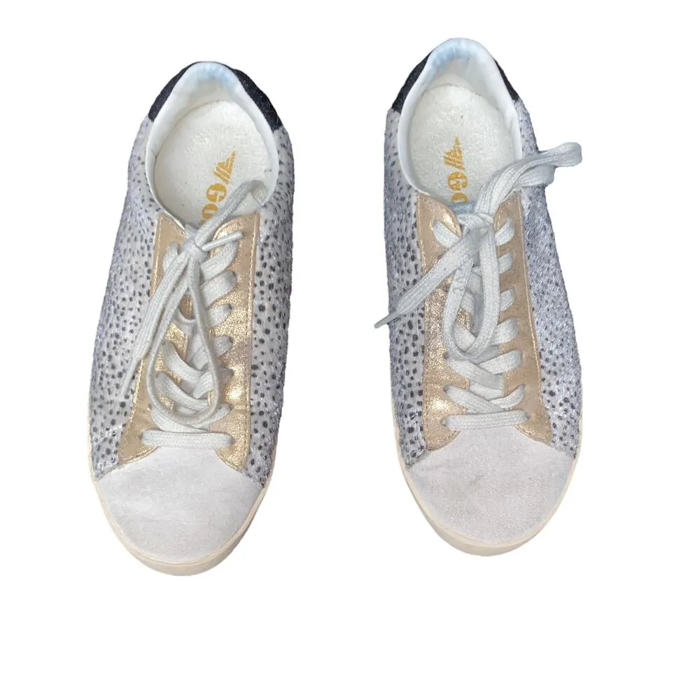 Gola Classics Women's Nova Oasis White Cheetah Sneakers Women's Size 6 - Image 3