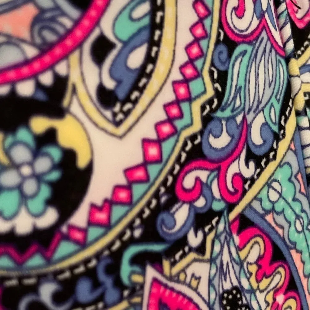 Victoria Secrets Retro Print Floral Paisley Cutout Swimwear Bikini Top 34D - Image 5