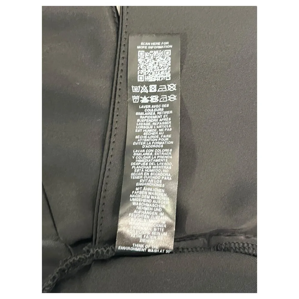 New Topshop Top Womens 6 Black Satin Bandeau Strapless Cropped Sexy Club Summer - Image 5