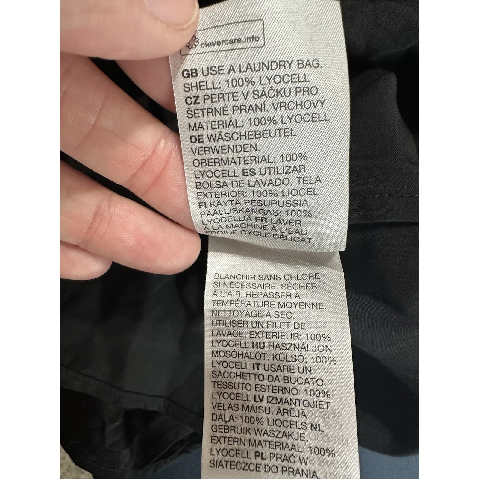 ASOS & Other Stories Gathered Black Tiered Hem Maxi Dress Size 2 - Image 7