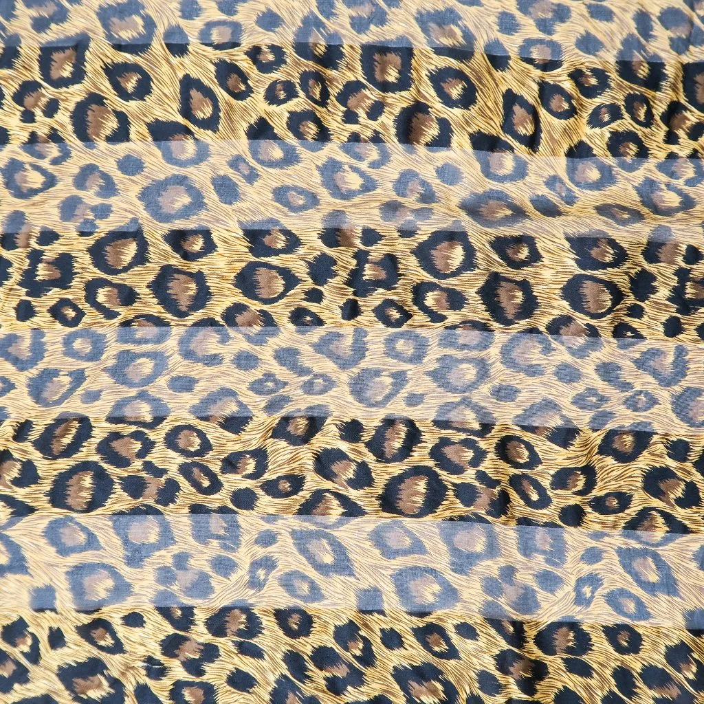 Vintage Anne Klein Leopard Square Scarf Wraps - Image 5