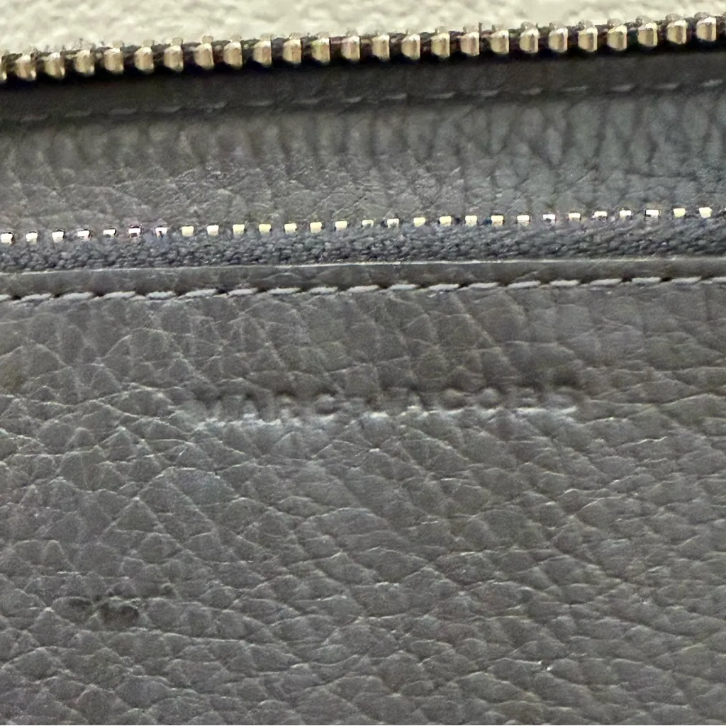 MARC JACOBS New York Gray The Leather Continental Wallet Zip Around Wallet - Image 8