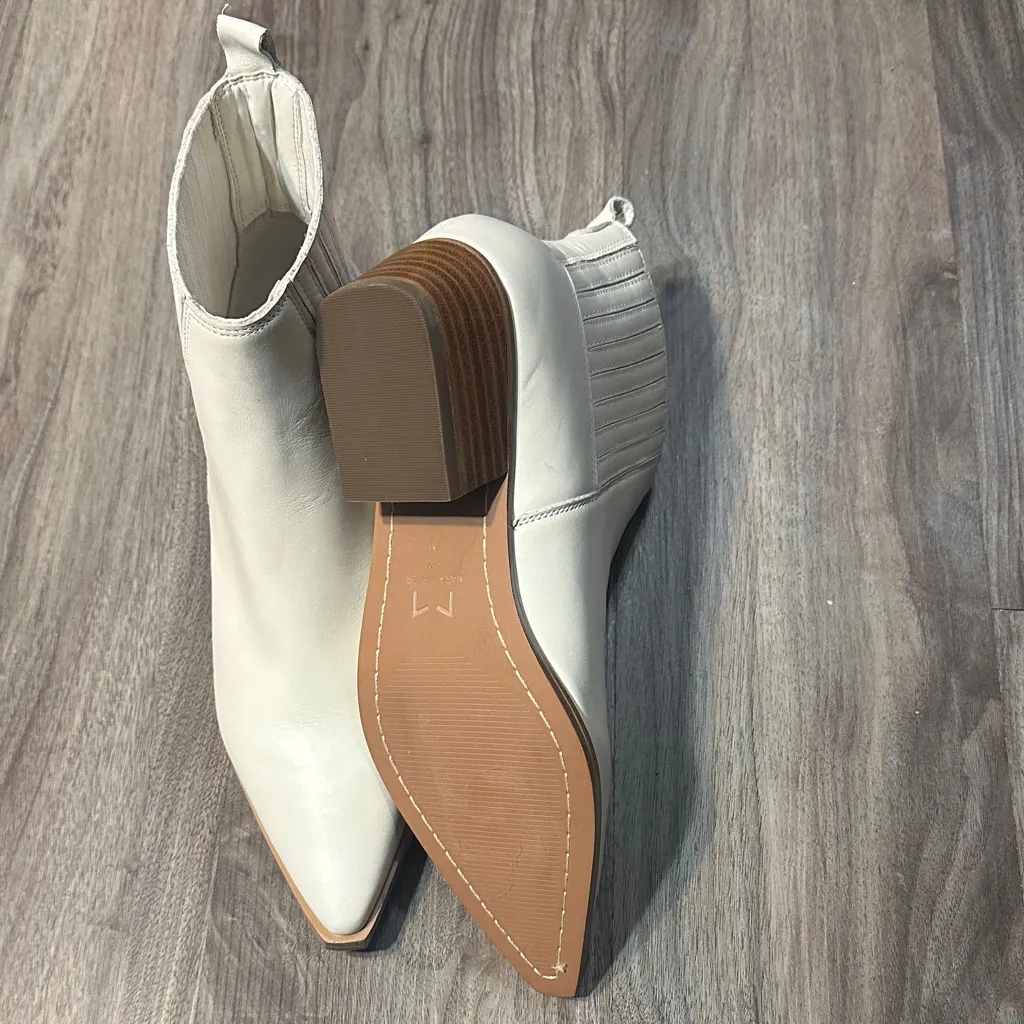 Marc Fisher Cream Ankle Boots - Image 8