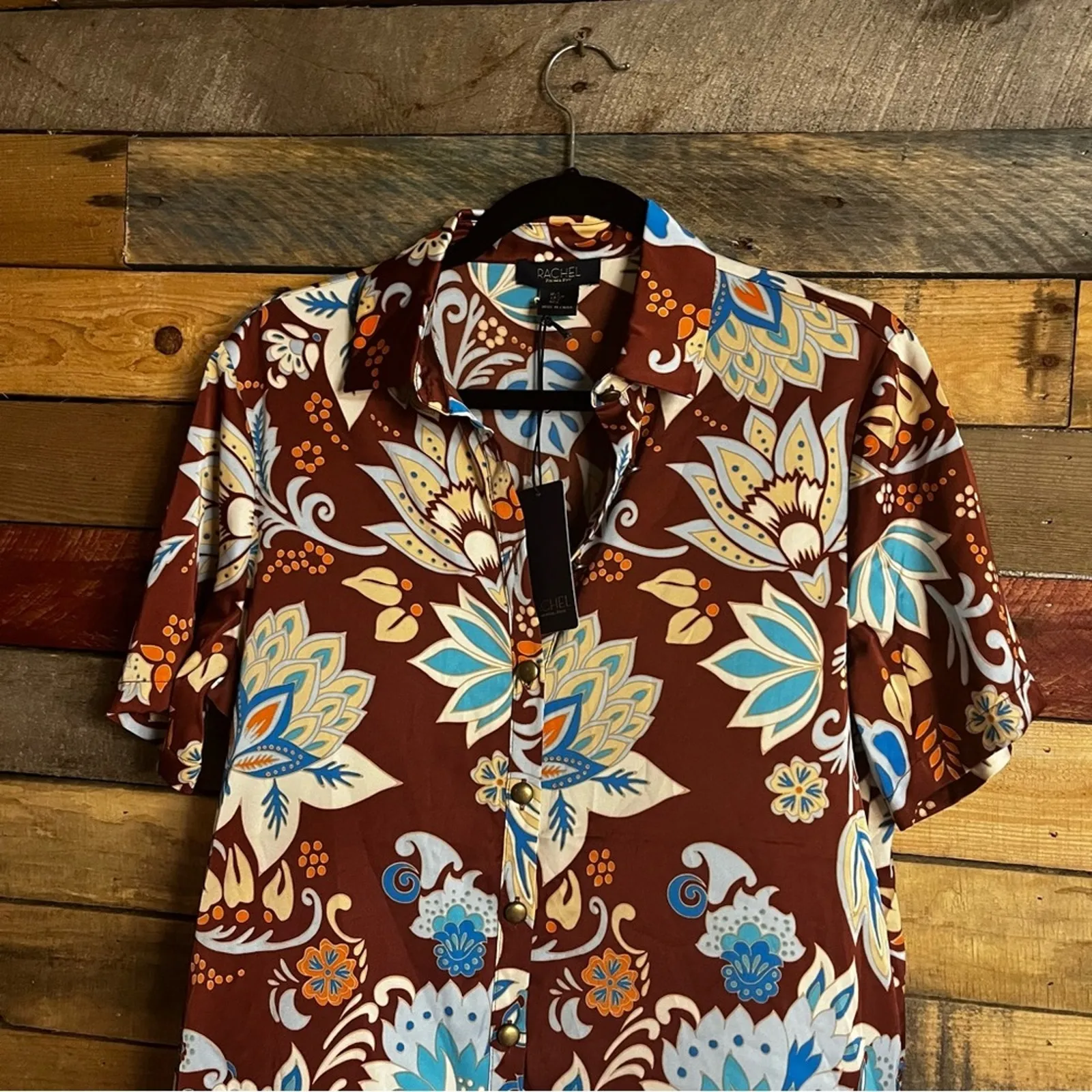 Rachel Zoe Floral‎ Button Up Shirt Dress Size Small - Image 3