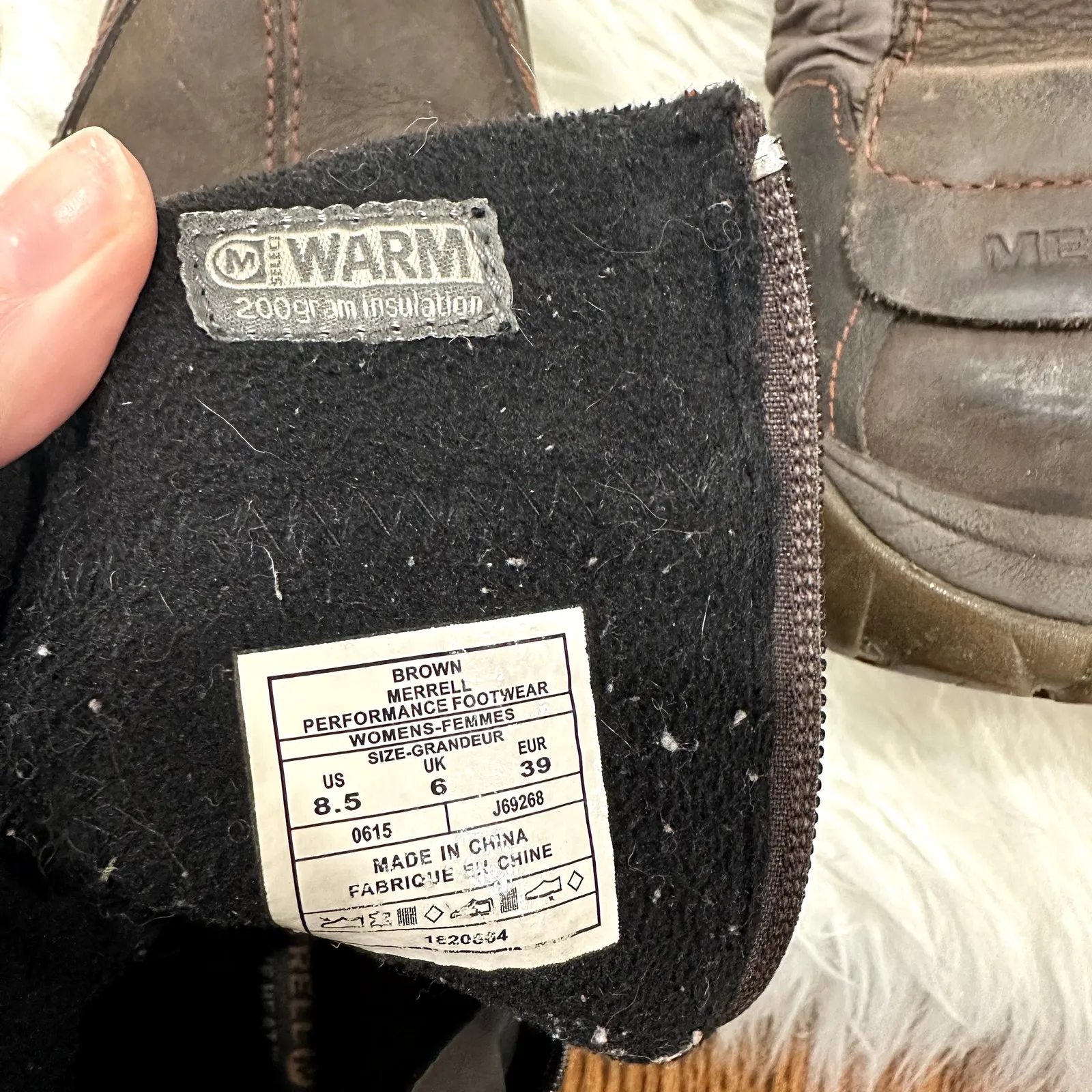 Merrell Dewbrook Zip Insulated Waterproof Snow Boots Sz 8.5 - Image 8