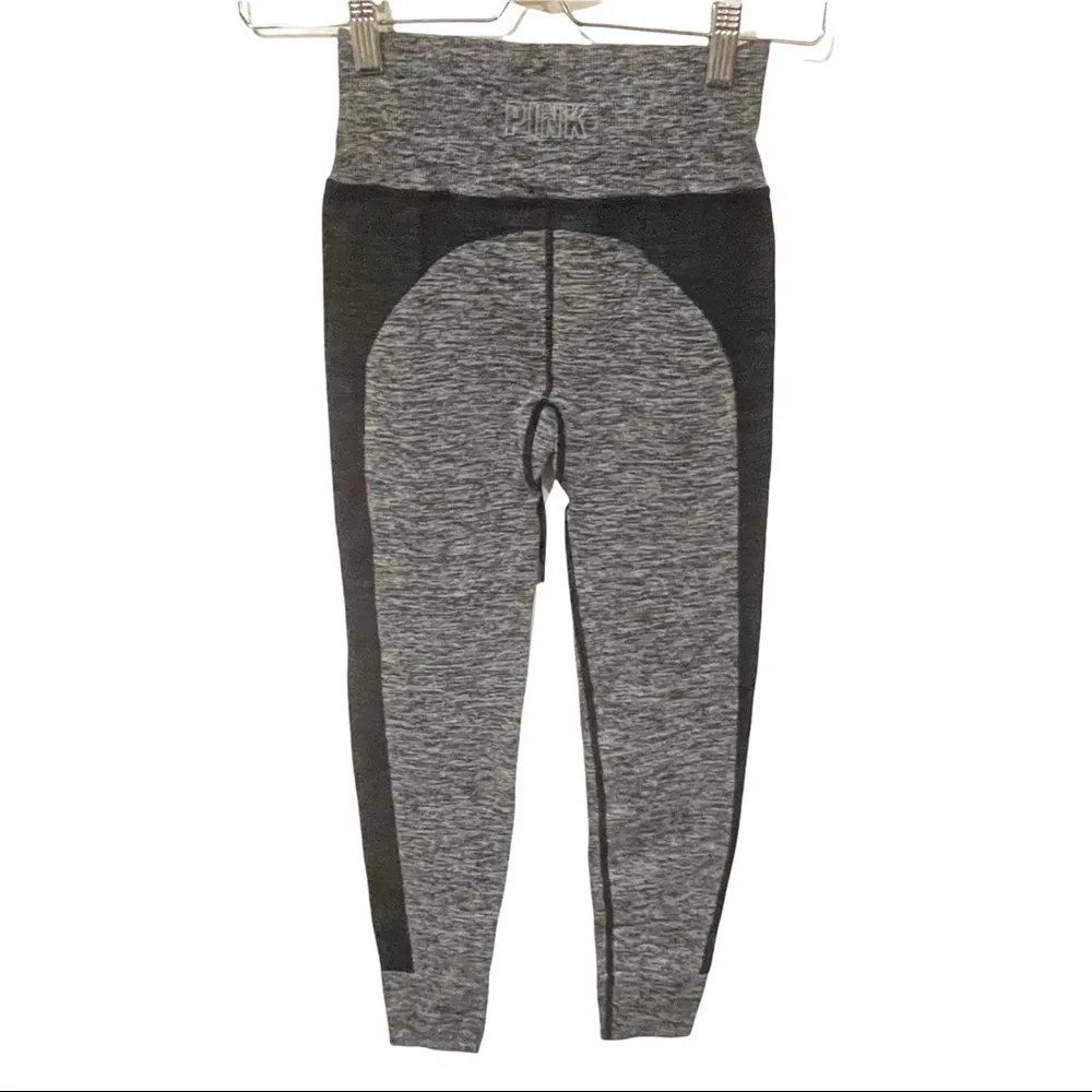 Victorias Secret Pink Size XS Grey Seamless Active Legging Workout Athletic - Image 4