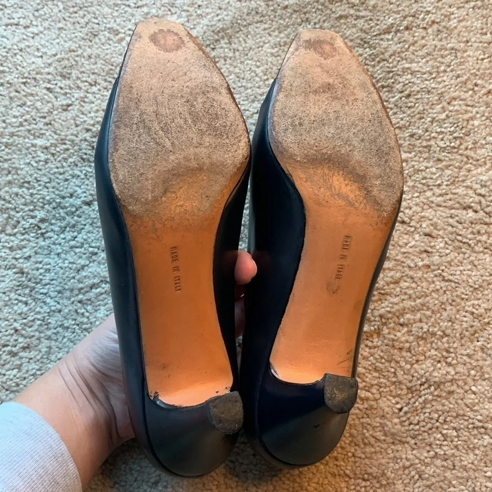 Salvatore Ferragamo | Salvatore Ferragamo Vintage Navy blue quilted pumps - Image 4