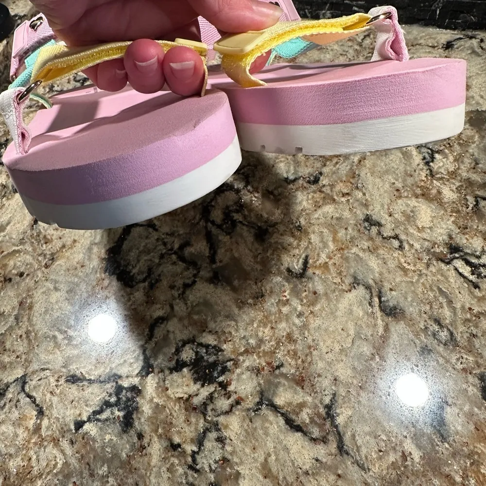 Stoney Clover Lane Pastel Sandals Adjustable Strap women’s size 11 - Image 7