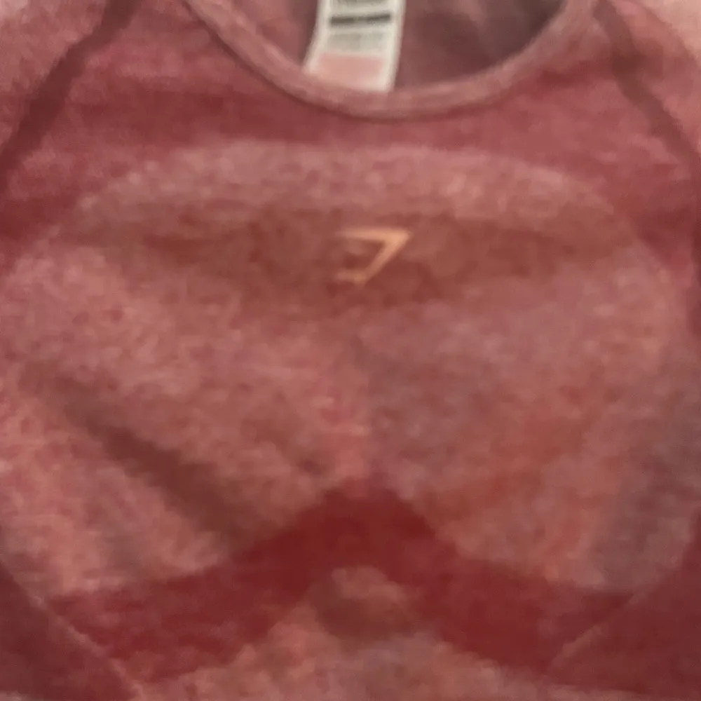 Gym shark women flex long sleeve crop top small burgundy - Image 8