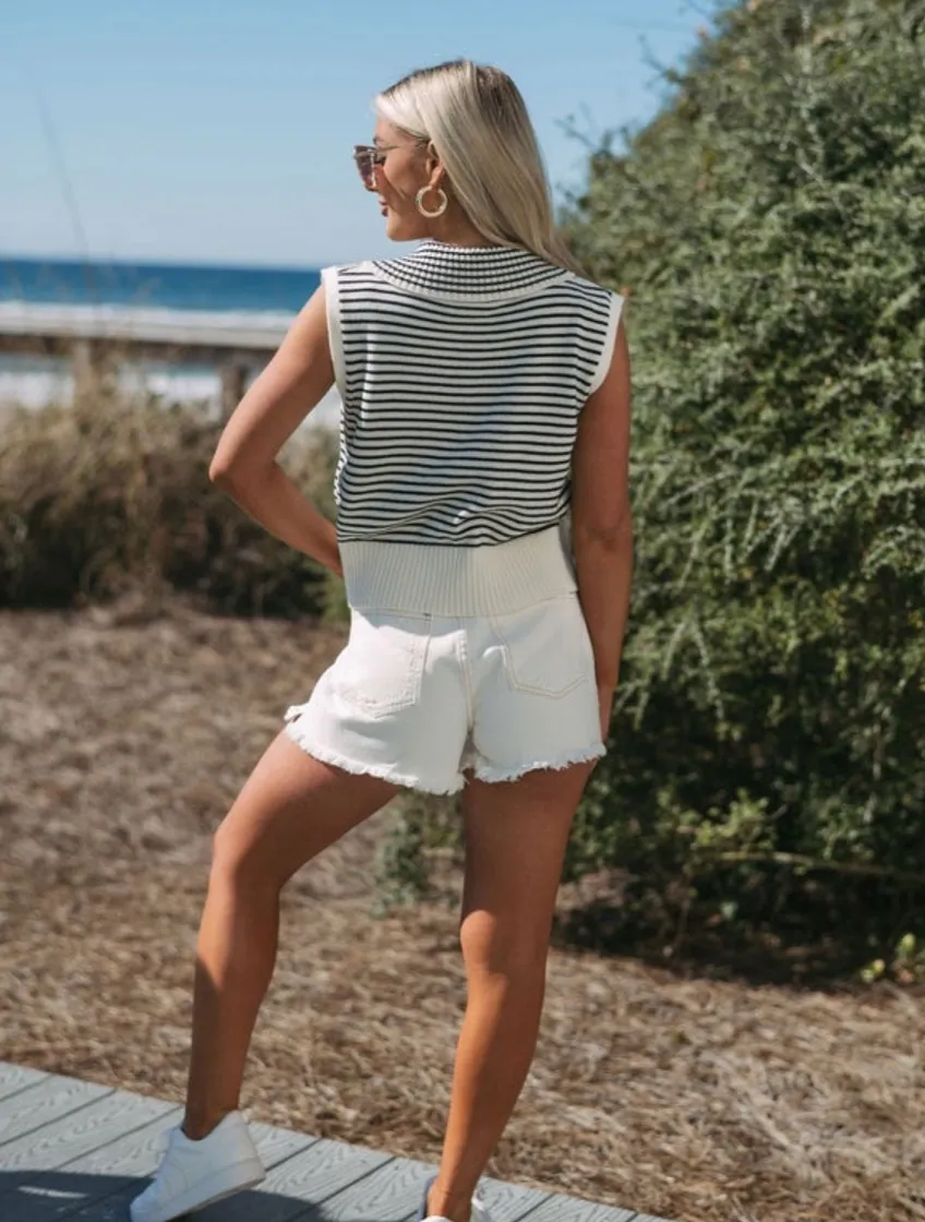 These Three Boutique Addison Striped Sweater Vest - Image 5