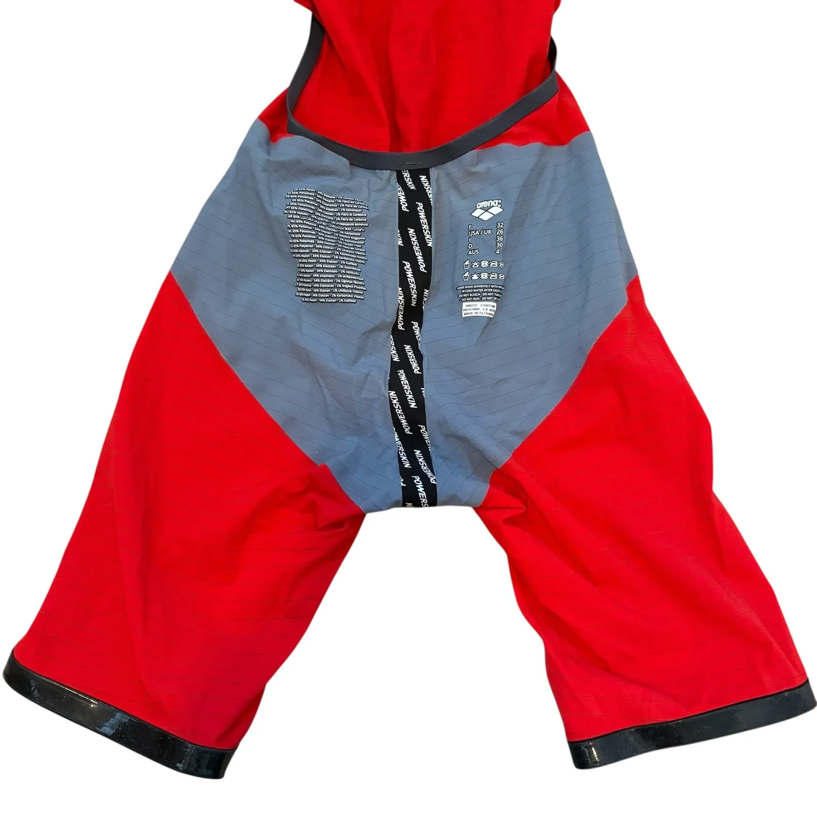 Arena Red Women's Tech Suit Swimsuit FINA Approved Competition Kneeskin Size 26 - Image 10