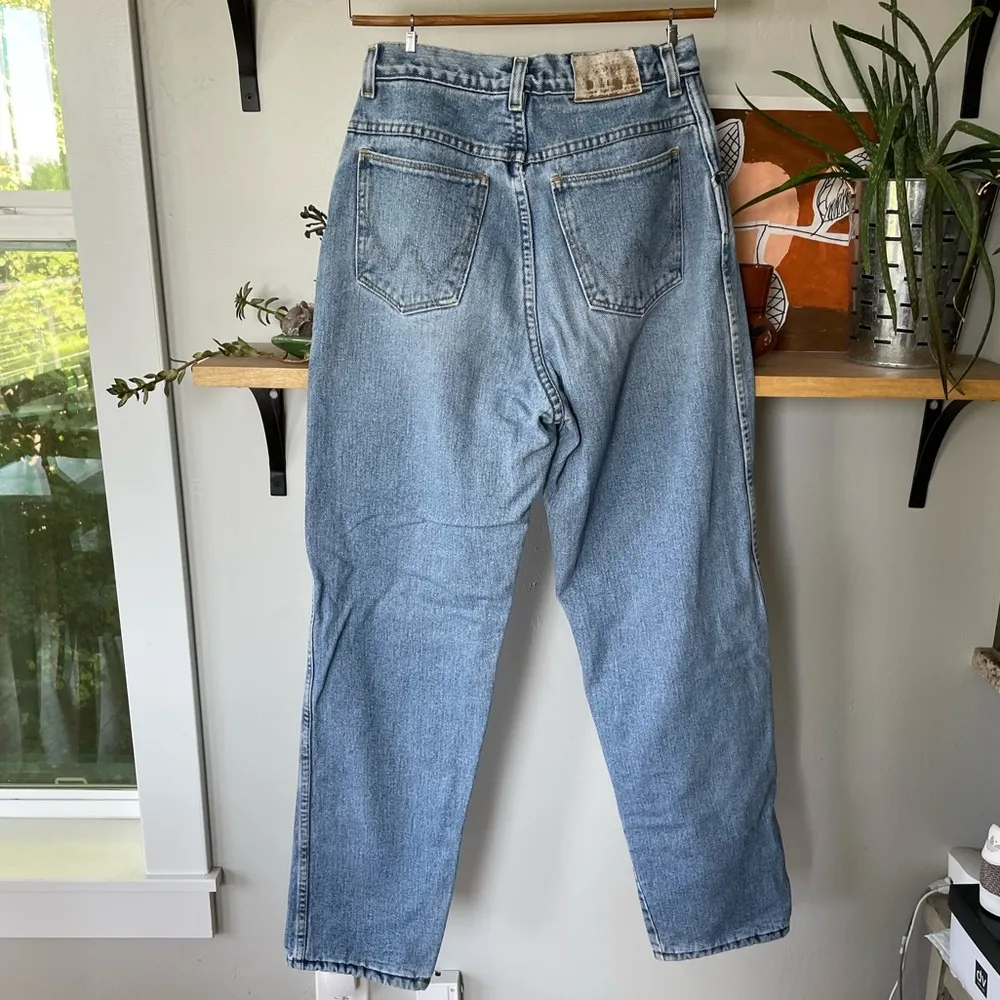 Vintage Wrangler Light Acid Wash Jeans Size 27 / 28 Waist - Image 5