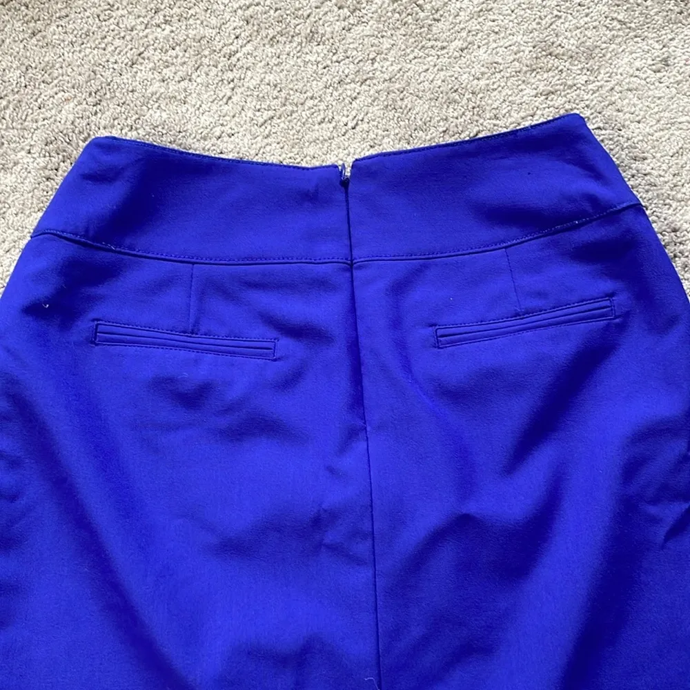 Worthington Royal Blue Career Business Mini Skirt | Size 10 - Image 4