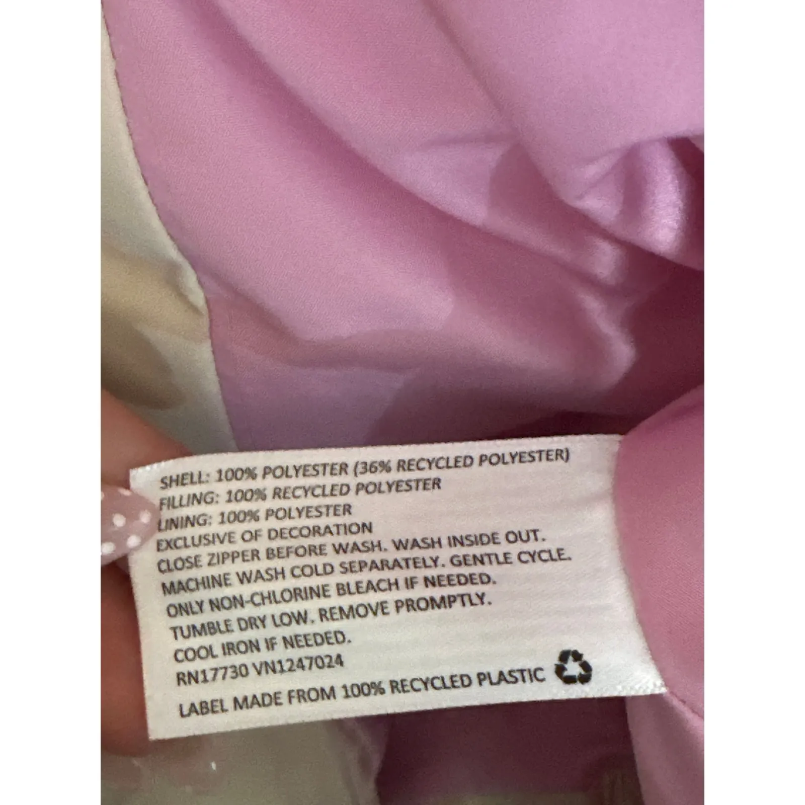 Lego x Target Cream Long Sleeve Colorblock Full Zip Long Quilted Puffer Jacket S Red - Image 6