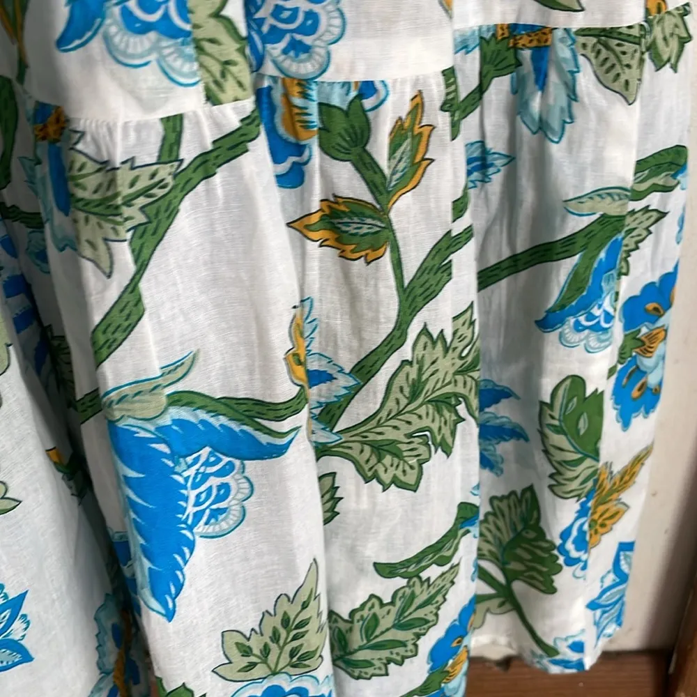 TUCKERNUCK Sea Glass Chintz Long Sleeve Salty Paloma Caftan Dress - Image 12