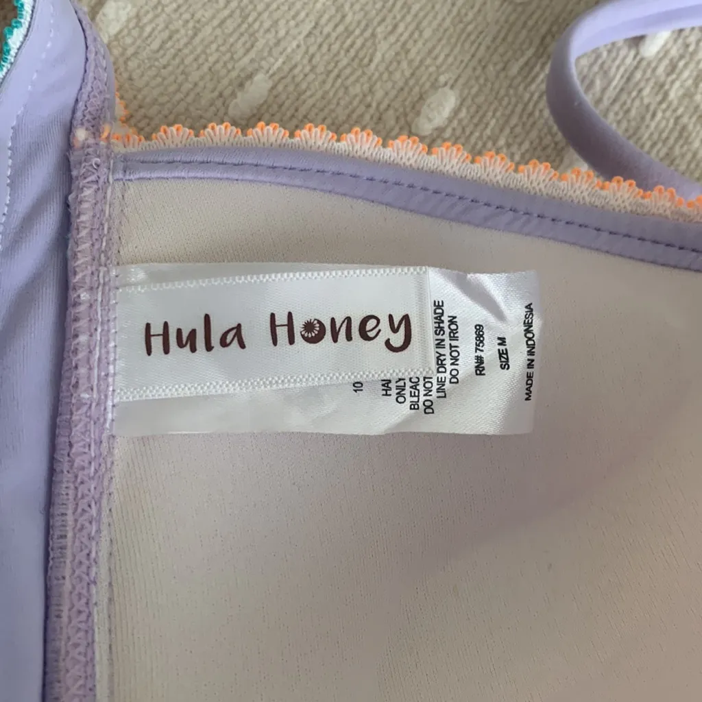 Hula Honey Juniors Push-Up Bikini‎ Top, Purple size M - Image 11