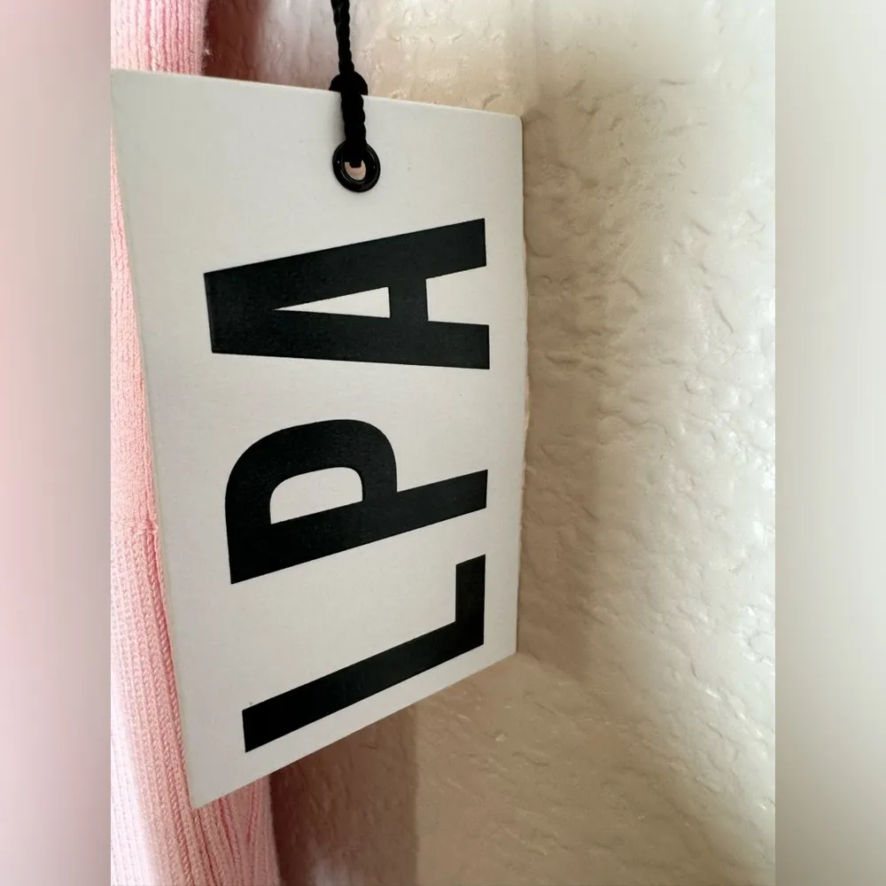 LPA Panya Ruffle Midi dress Pink size Small New with tags $260 Revolve - Image 10