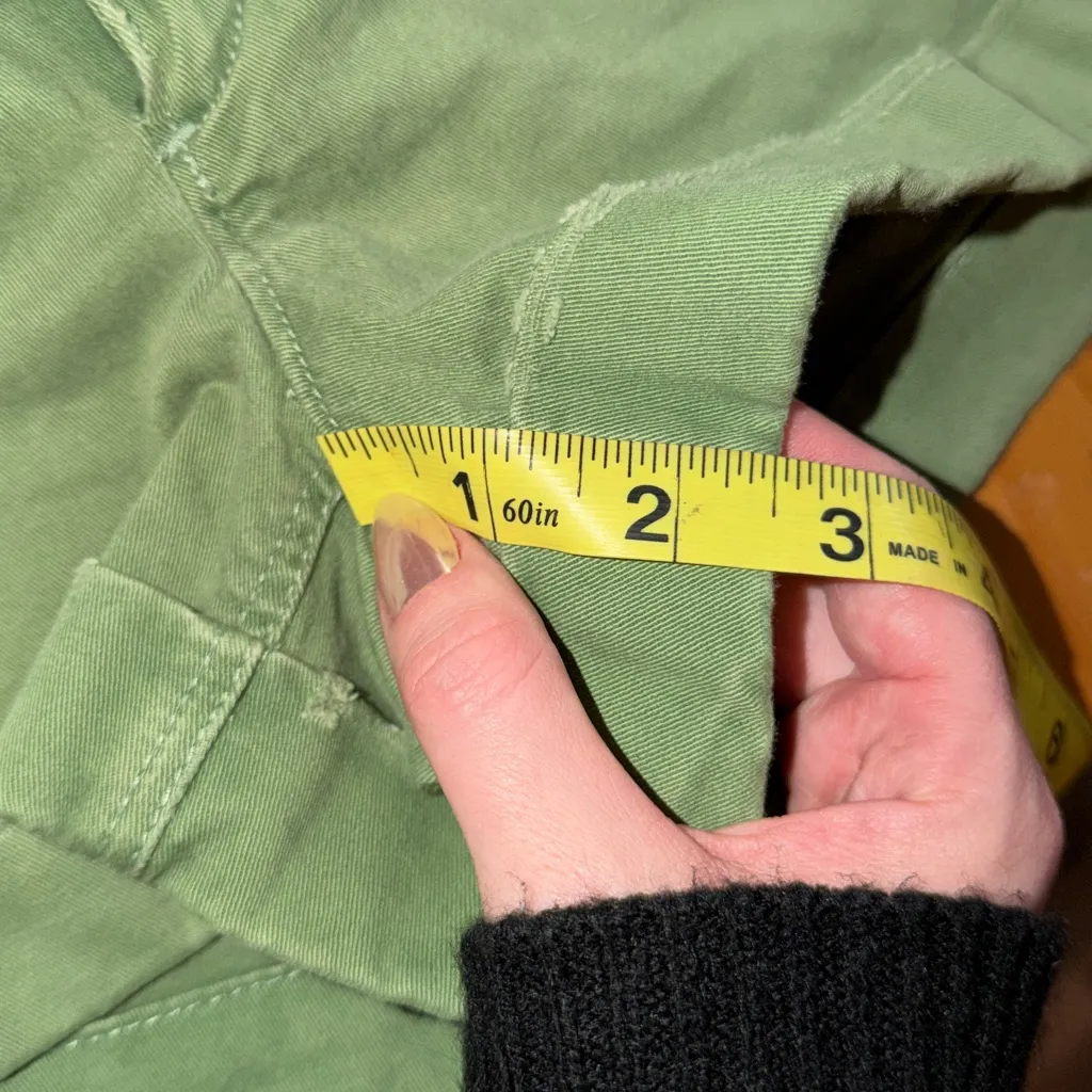 Vintage Y2K Abercrombie & Fitch Shorts Olive Women's Cargo low rise 90s - Image 6