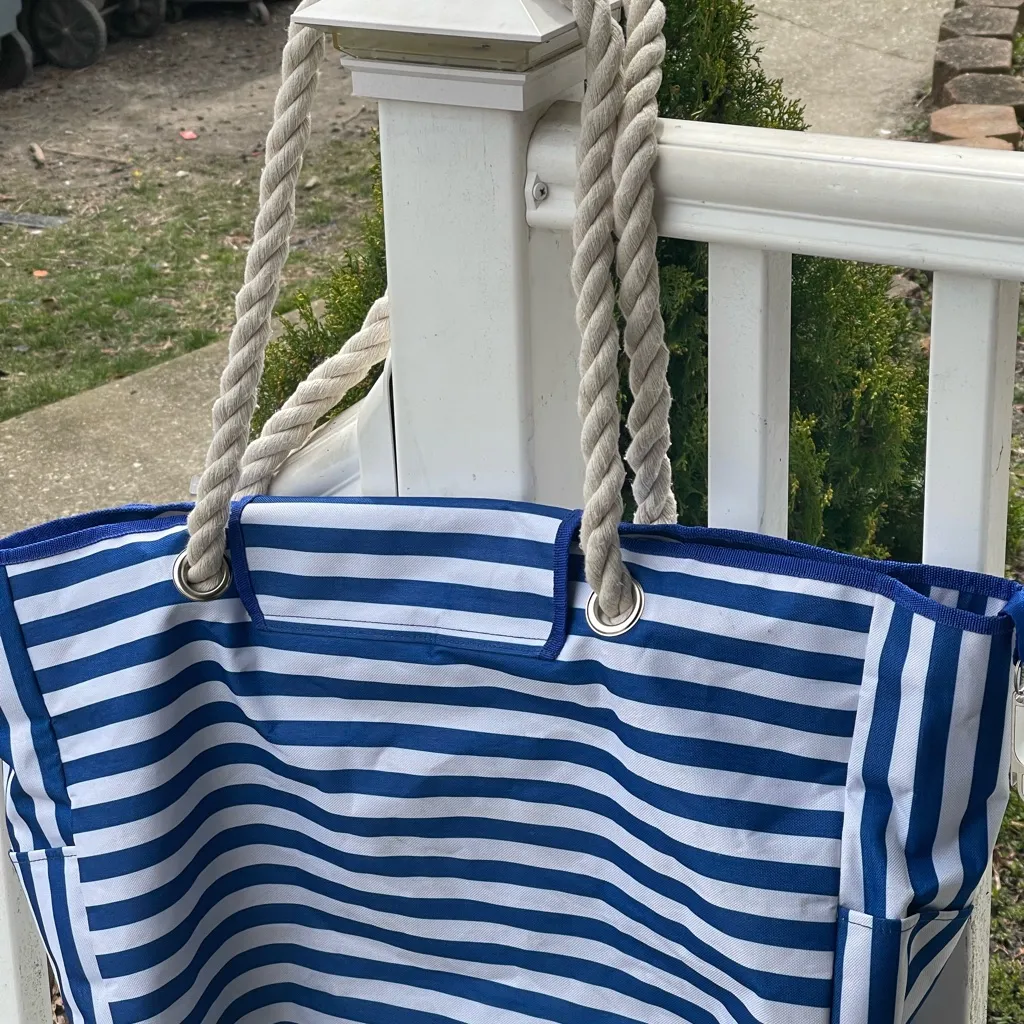 SHYLERO Beach Bag and Pool Bag Blue - Image 6