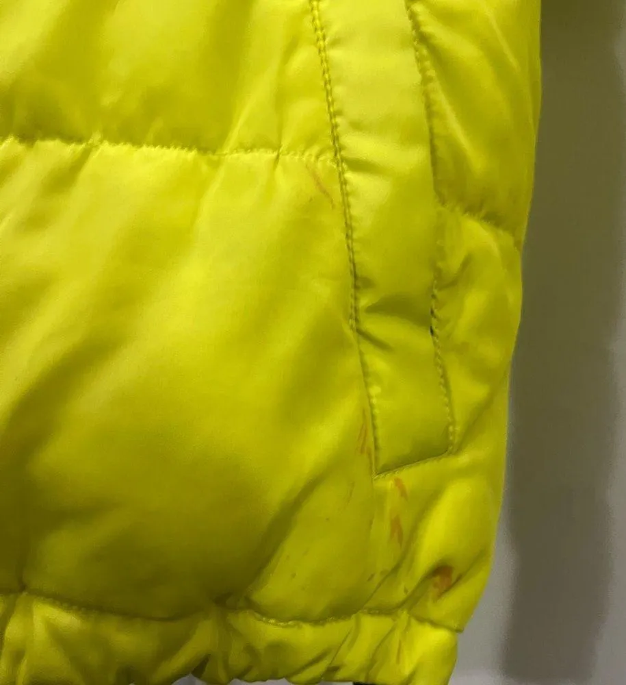 Sanctuary Acid Green Just Chill Cropped Puffa Jacket Size Small $199 - Image 4