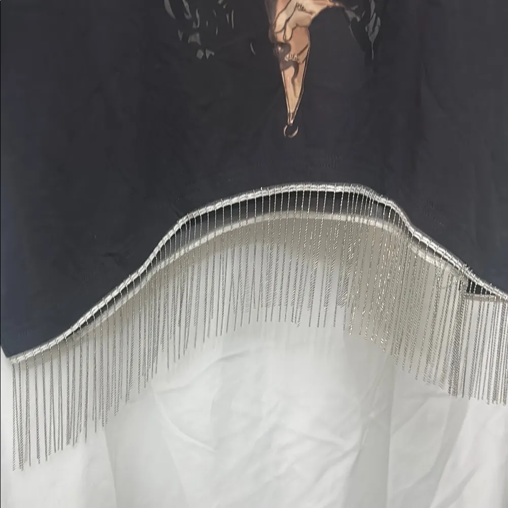 H.E.R Black Graphic Tee with Pink Accents - Image 3