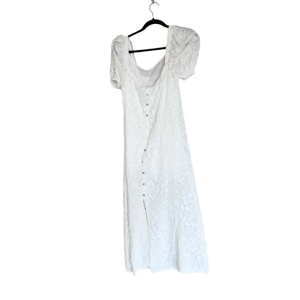 NWOT ZARA JACQUARD KNIT DRESS Romantic Y2K Lace Cottage Core Bloggers Fav - Image 9