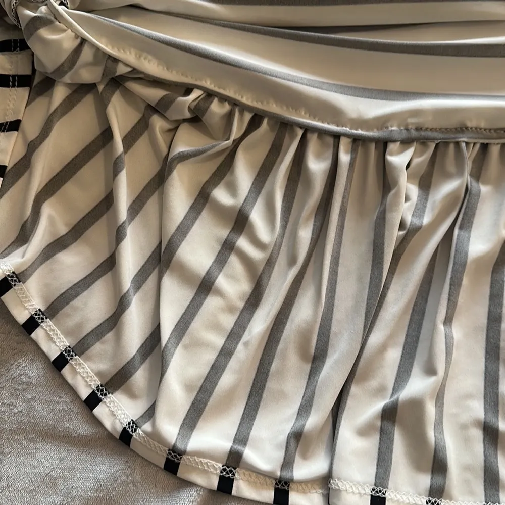 Belamie Plus Striped Peplum Top - Image 7