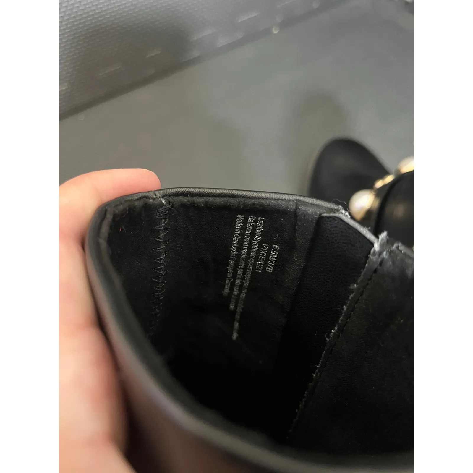 Karl‎ Lagerfeld Paris Pixie Embellished Moto Booties Black Leather Womens 6.5 - Image 7