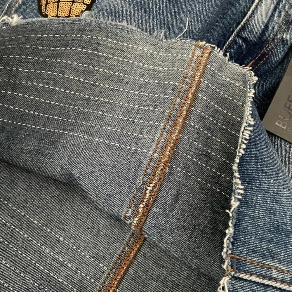 Buffalo David Bitton Skirt Women’s 24 Denim Sequined  Hi Rise Choose Len… - Image 7