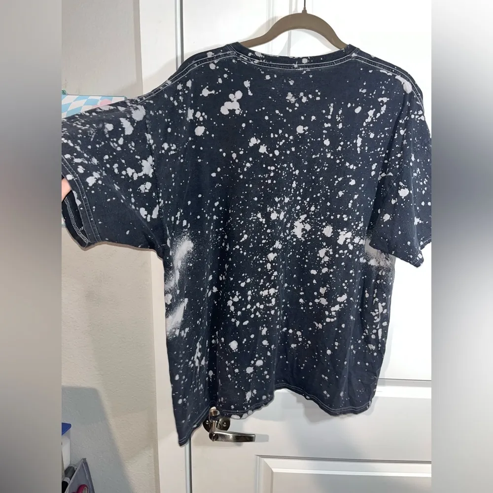 The Rolling Stones Band Cotton Cut Out Tshirt Distressed Bleach Spots Size XXL - Image 6