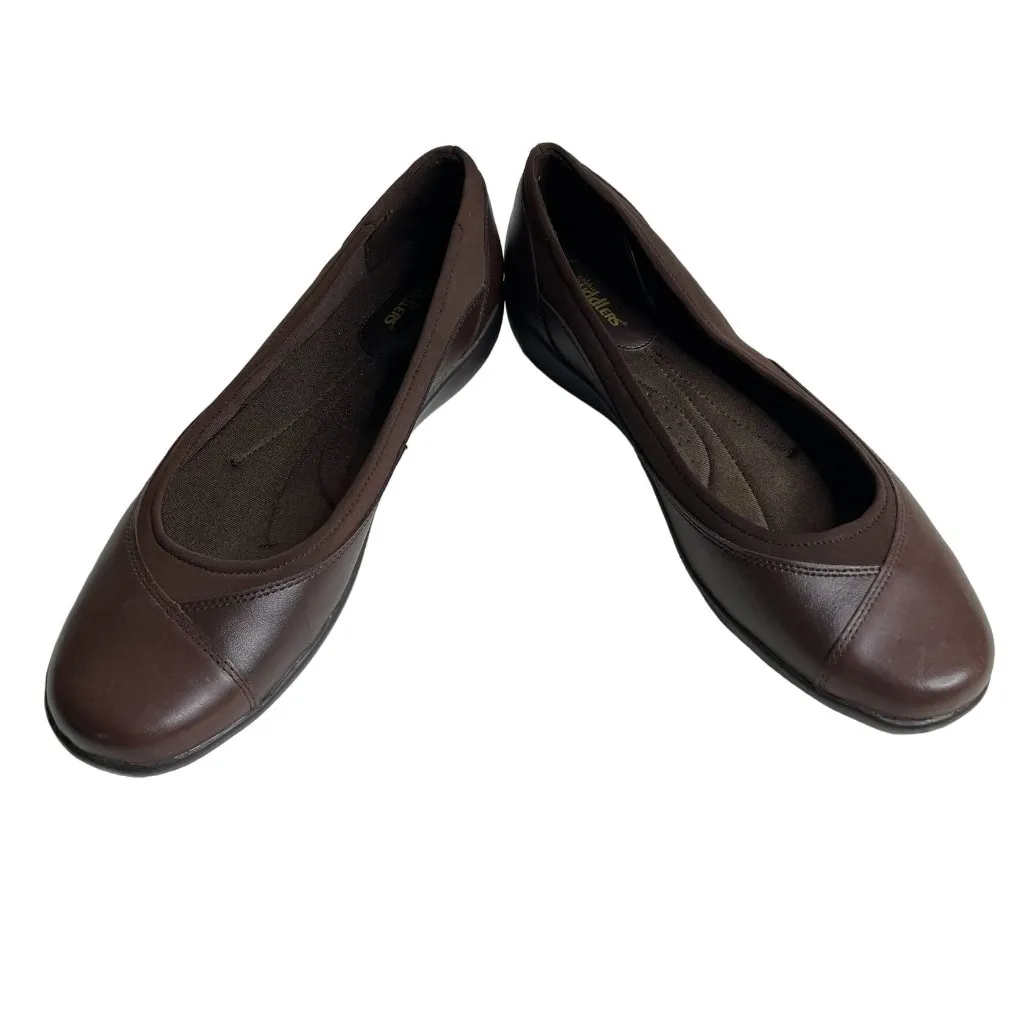 Cobbie Cuddlers Size 11 W Comfort Flat Slip on Loafer Shoes Brown Elenor u - Image 3