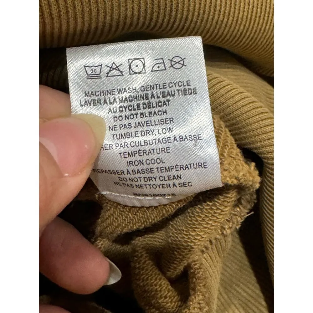 Retrofête DARCY TERRY Caramel Mini SWEATSHIRT DRESS size M - Image 12