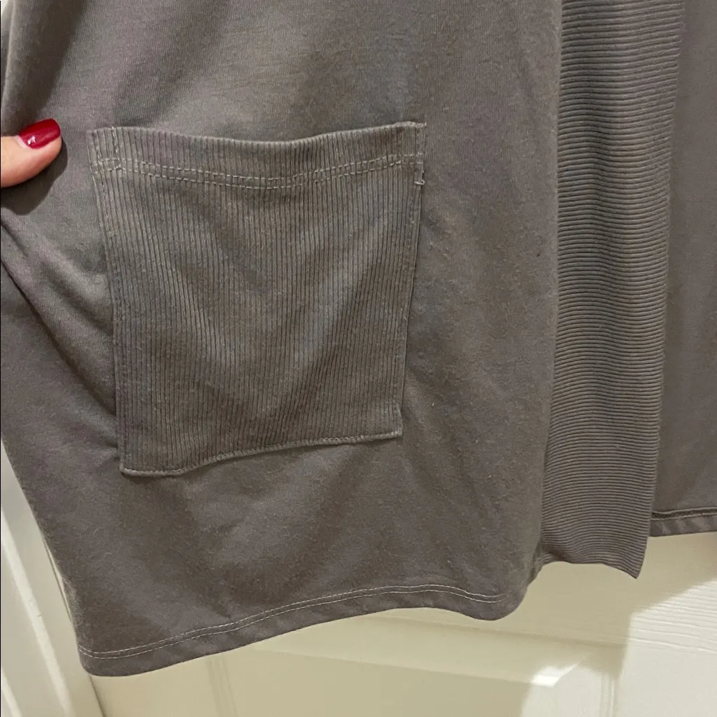 Coin 1804 Gray Open Front Dolman Sleeve Cardigan - Image 5