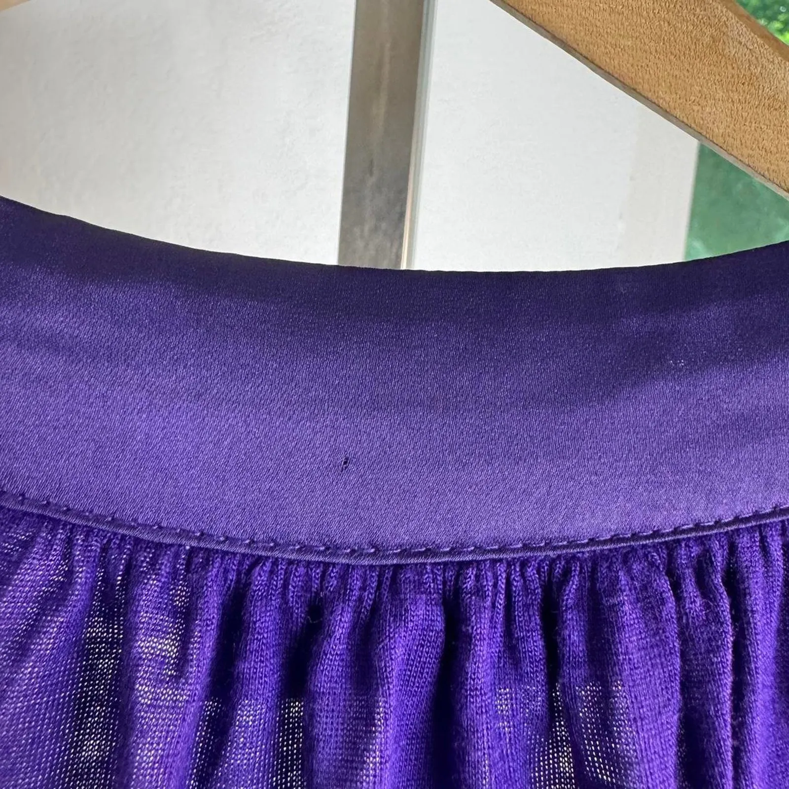 Sequin Going Top Purple Cowl Neck Tie Shoulder Y2K Clubwear Party - Image 7
