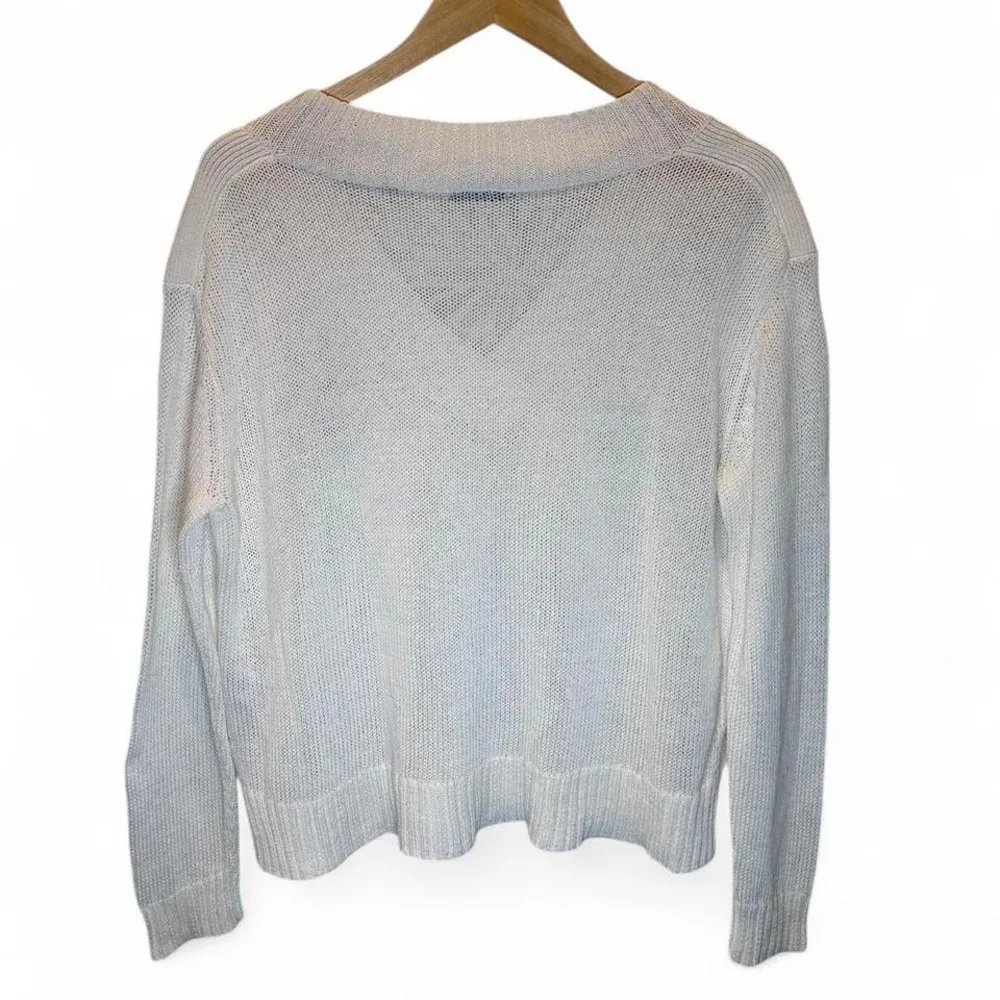 ATM Anthony Thomas Melillo Off White Cotton Tape‎ Wide V - Image 3