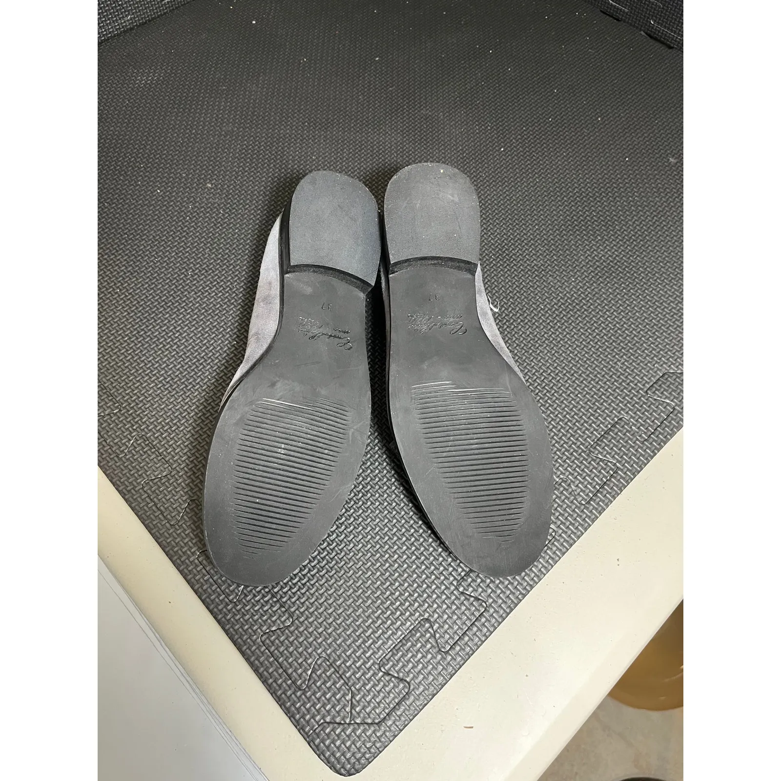 Castellano‎ Ano 1920 Madrid Womens Size 37 US 6.5 Gray Suede Tassel Loafers - Image 5