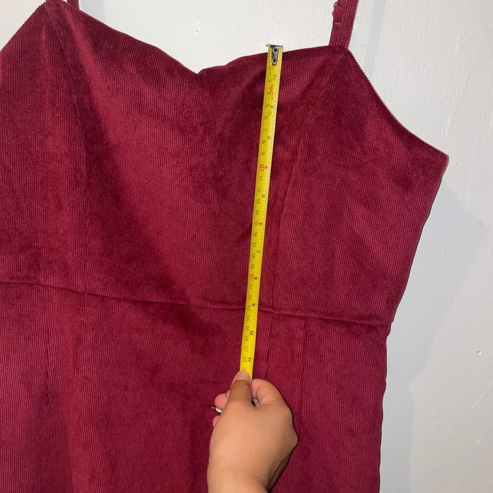 UO Cooperative Empire Waist Corduroy dress in terra Cotta color NWT - Image 6