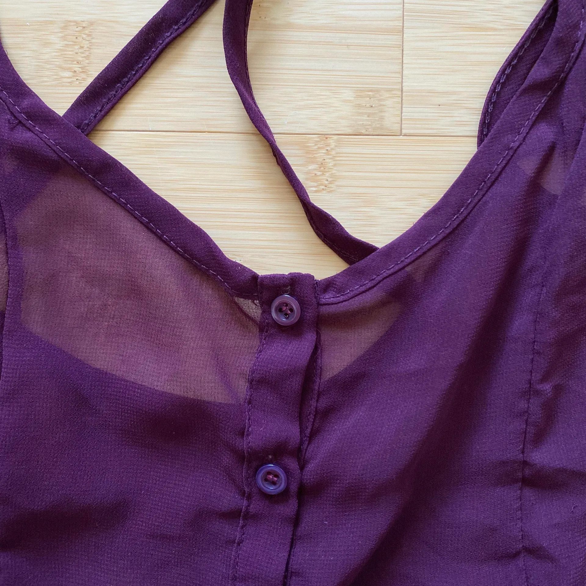 Maroon Sheer Tank - Image 3