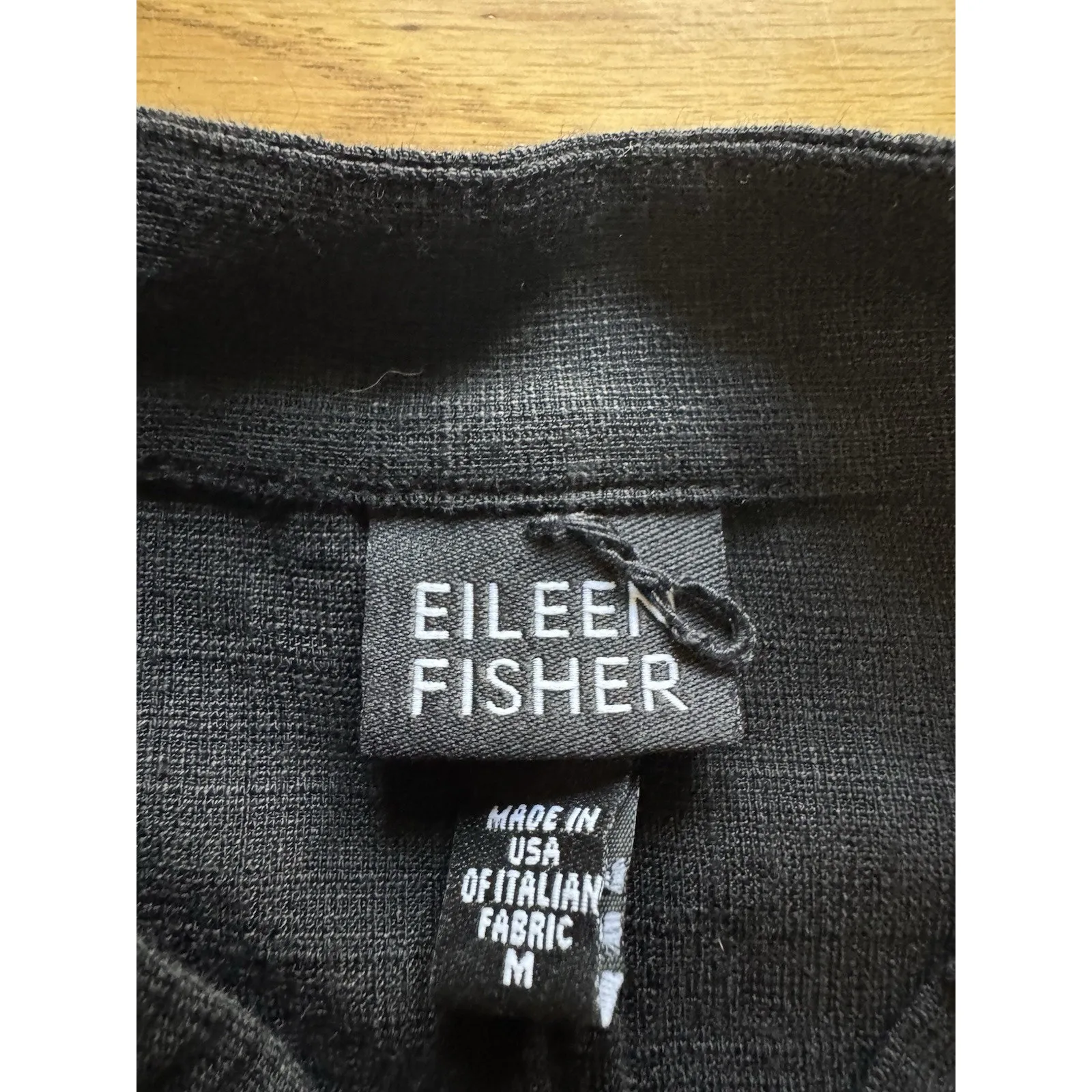 Eileen Fisher Women Button Down Tunic Top Size Medium Linen Blend Italian Fabric - Image 3