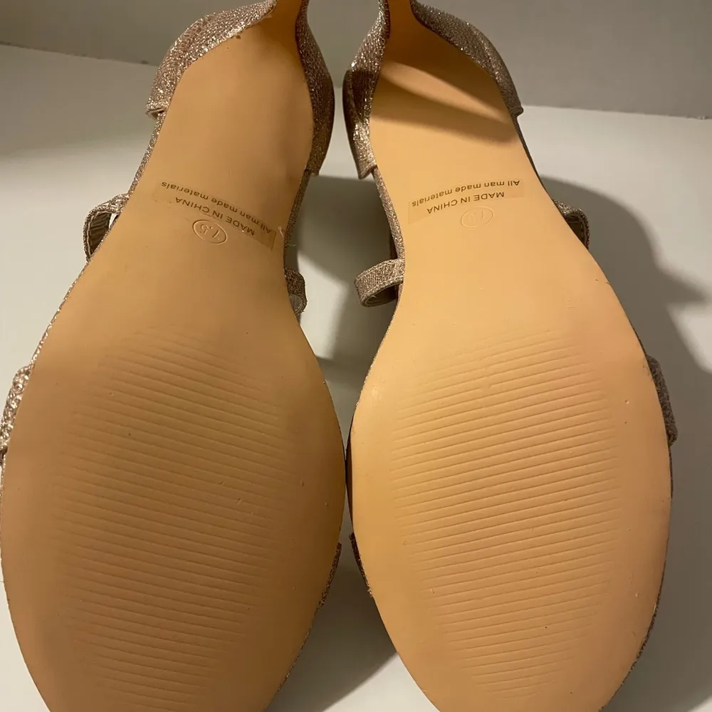 Dream Pairs Ankle Strap Criss Cross Party Evening Gold Sparkle Heels NWOT 7.5 - Image 5