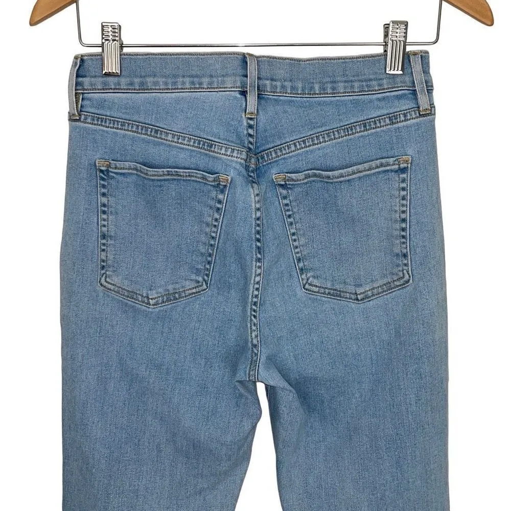 3x1 NYC Womens‎ Skinny Jeans Ankle Mid Rise Light Wash Denim 5 Pocket Blue 28 - Image 5