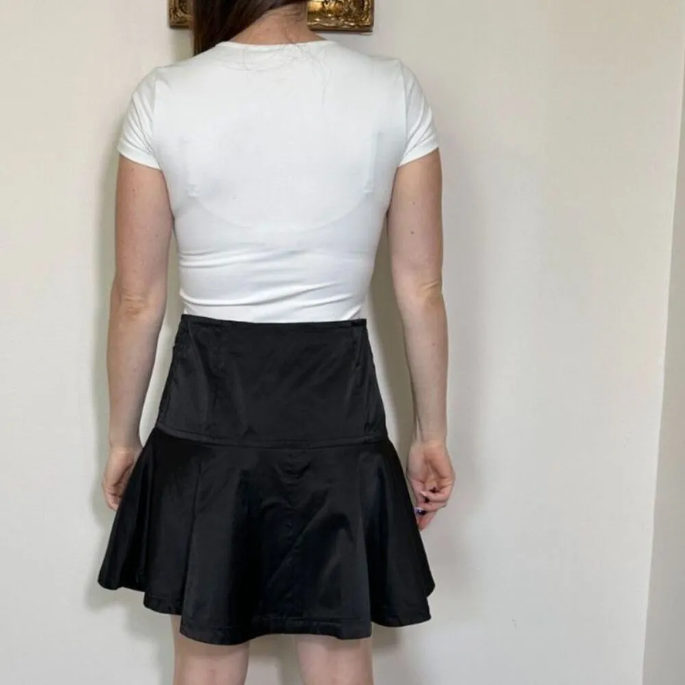 Bebe Black Zip Up Whimsigoth Skirt Size 8 - Image 2