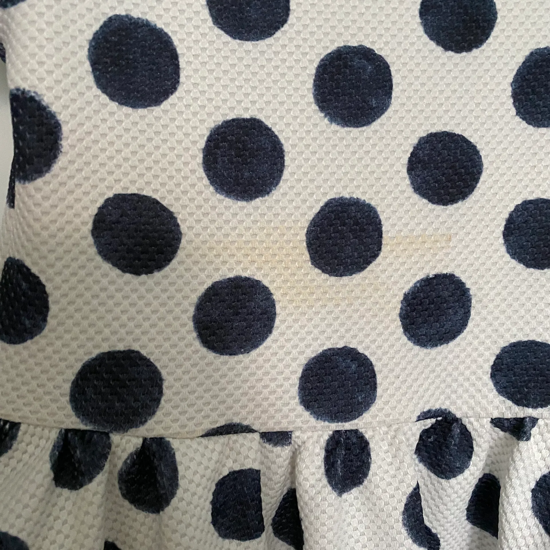 Little Girls fit and flare polka dot dress - Image 6