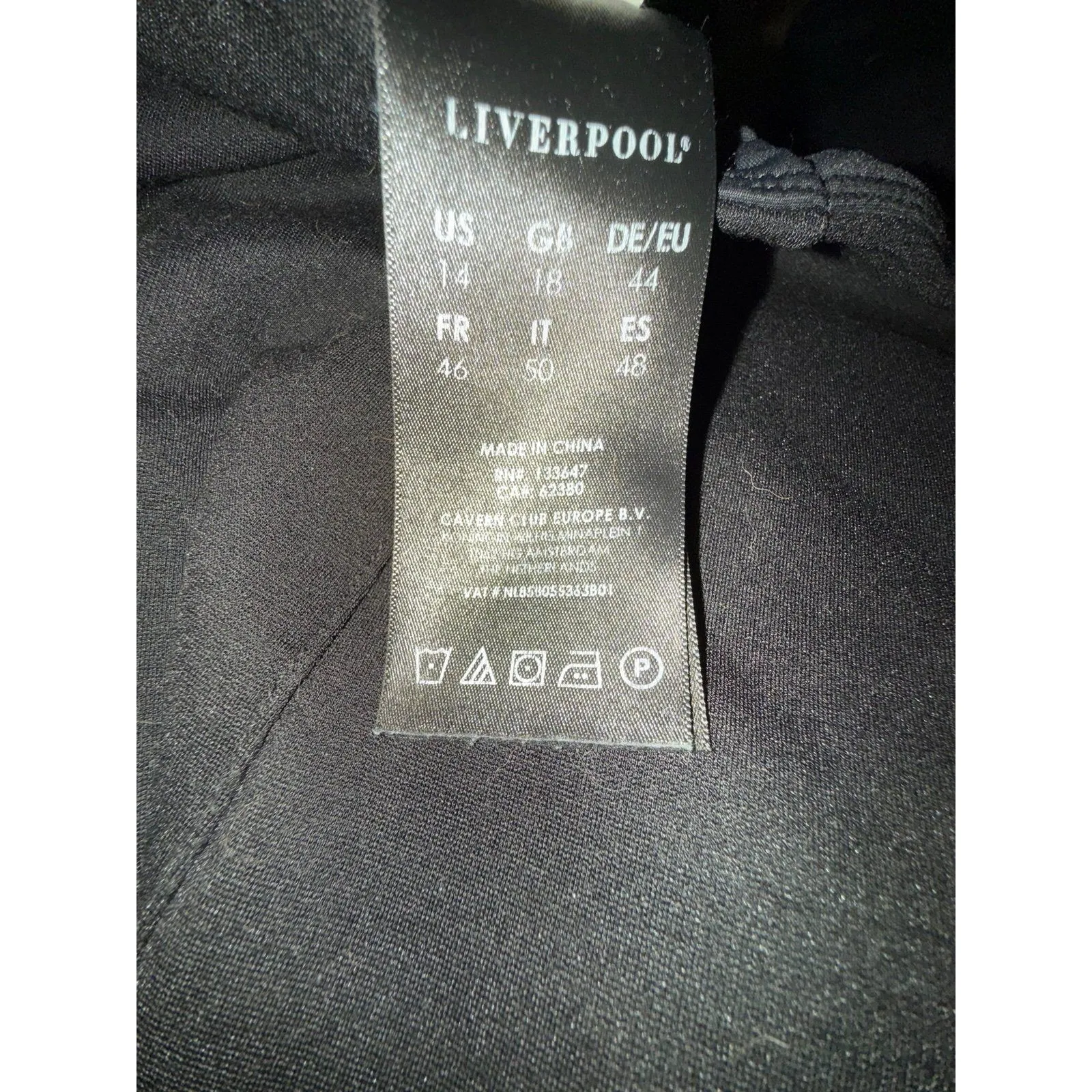 LIVERPOOL Los Angeles Cameron Pull On Legging Black Stretch Pants Size 14 - Image 4