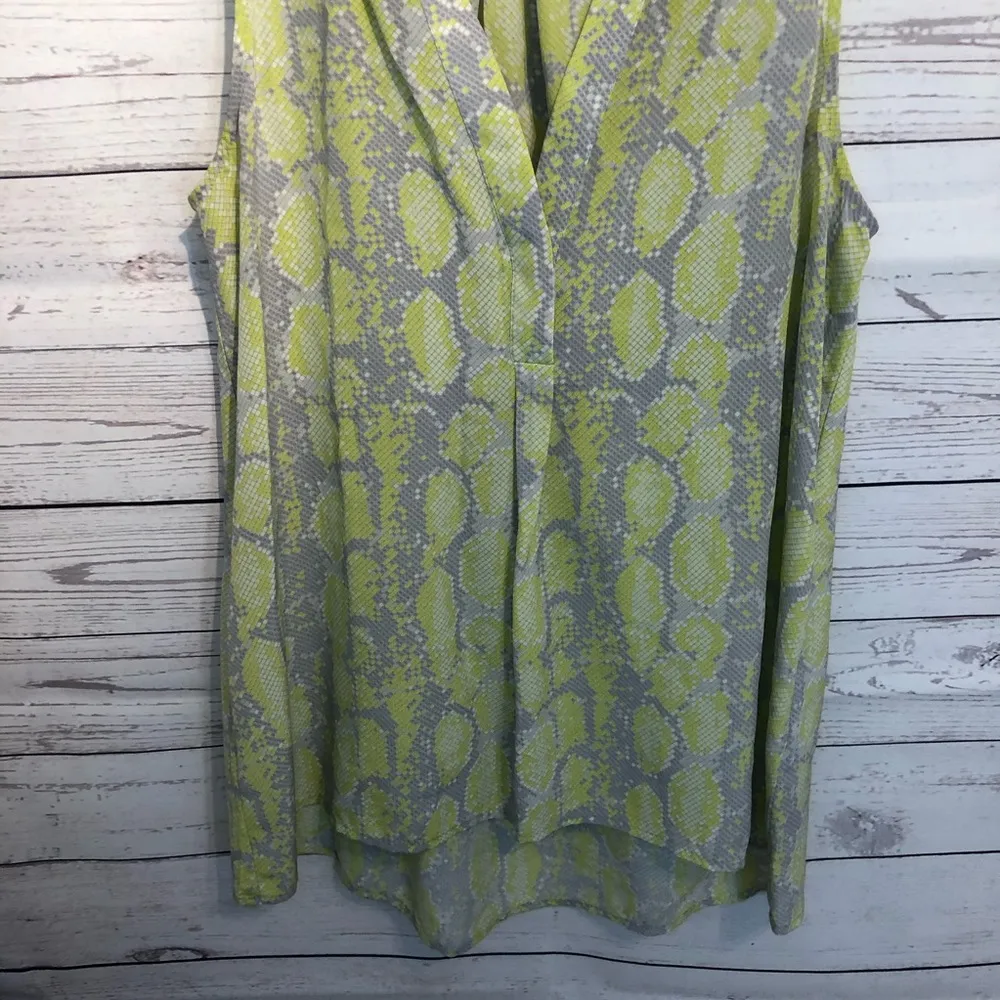 Joie Aruna Pythion Printed Top In Citrine - Image 4