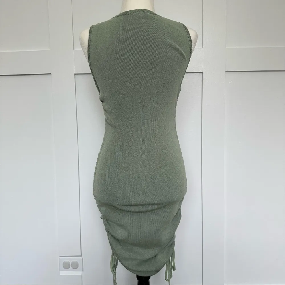 Princess Polly Lioness Military Minds Mini Dress Sage Green - Image 6